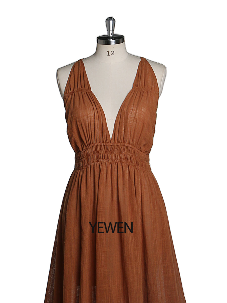 Close-up of soft stretch fabric on V neck photography dress showing comfortable and elegant maternity wear material